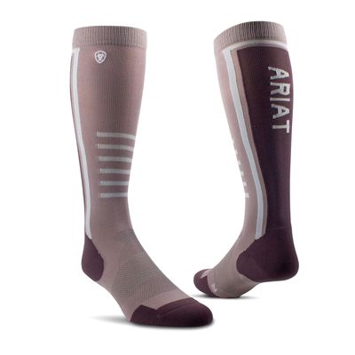 TEK Slimline Performance Socks in Quail Huckleberry, Size: OS by Ariat