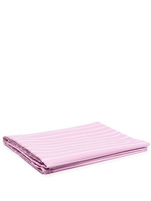 TEKLA 220X220 stripe-print bedsheet - Pink