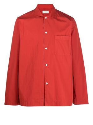TEKLA button-up pyjama shirt - Red