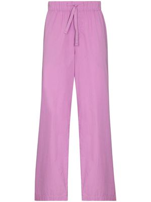 TEKLA drawstring-waist pajama bottoms - Pink