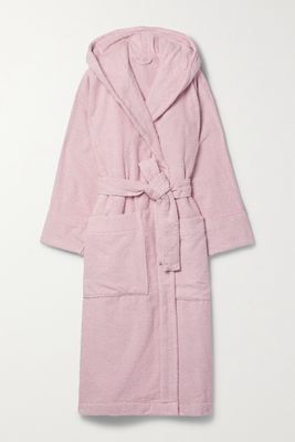 Tekla - Hooded Organic Cotton-terry Robe - Pink