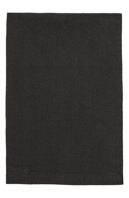 Tekla Linen Glass Towel in Black