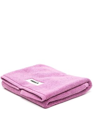 TEKLA logo-patch terry-cloth towel - Purple