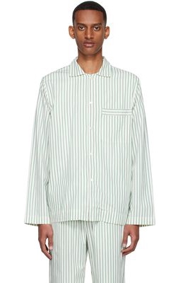 Tekla Off-White Organic Cotton Pyjama Shirt