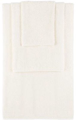 Tekla Off-White Solid Three-Piece Towel Set