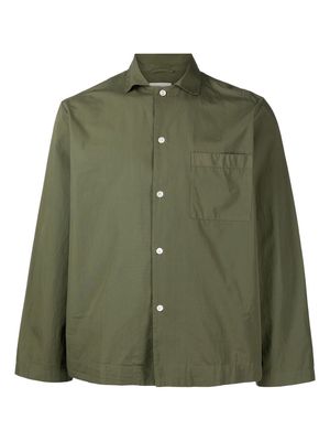 TEKLA organic cotton pajama shirt - Green