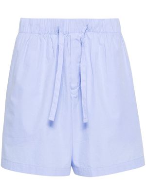 TEKLA organic-cotton pajama shorts - Blue