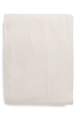 Tekla Organic Cotton Percale Fitted Sheet in Soft Grey