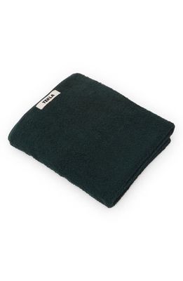 Tekla Organic Cotton Terry Washcloth in Forest Green