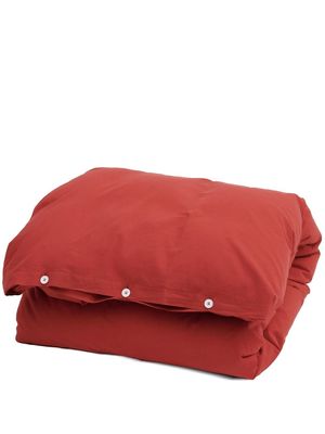 TEKLA Percale double duvet cover - Red