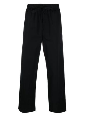 TEKLA poplin pajama trousers - Black