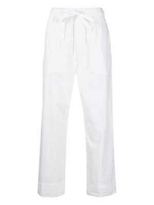 TEKLA poplin pajama trousers - White