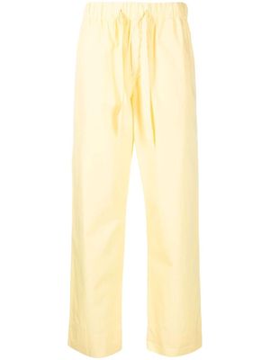 TEKLA poplin pajama trousers - Yellow