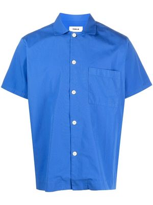 TEKLA poplin short-sleeve shirt - Blue