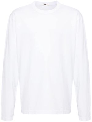 TEKLA Sleeping long-sleeved T-shirt - White