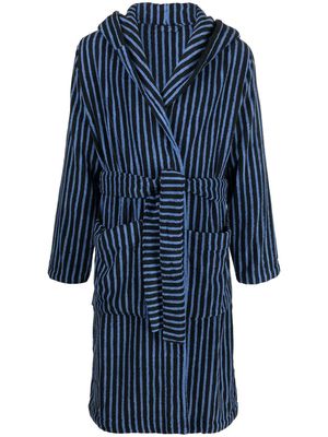 TEKLA striped terry-cloth robe - Blue