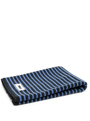 TEKLA striped terry-cloth towel - Black