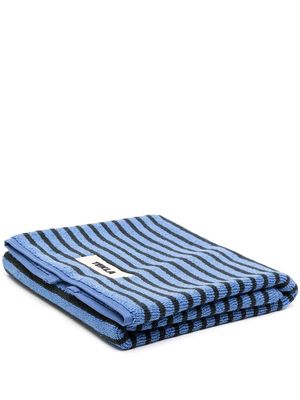 TEKLA striped terry-cloth towel - Blue