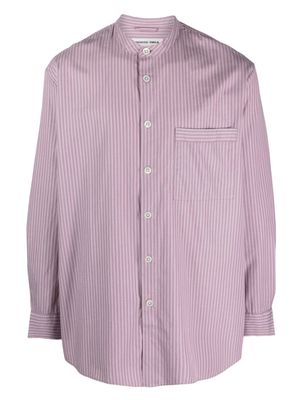 TEKLA x Birkenstock pinstripe pyjama shirt - Purple
