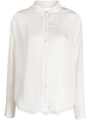 Tela cut-out-detailing silk shirt - White