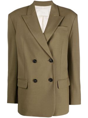 Tela double-breasted tailored blazer - Green