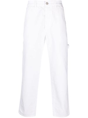 TELA GENOVA straight-leg cotton trousers - White