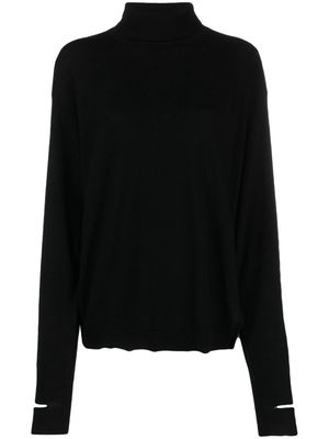 Tela high-neck wool jumper - Black