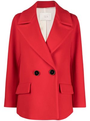 Tela notched-lapels double-breasted blazer - Red