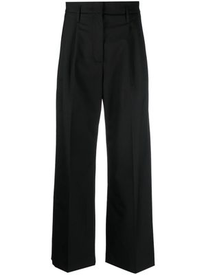 Tela pressed-crease wide-leg trousers - Black
