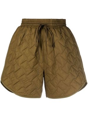 Tela quilted drawstring shorts - Green