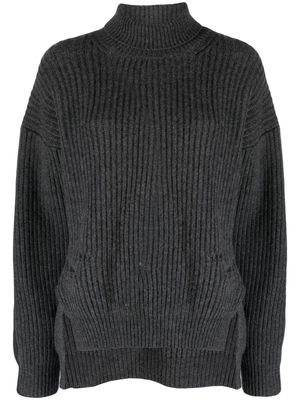 Tela ribbed-knit wool-cashmere top - Grey