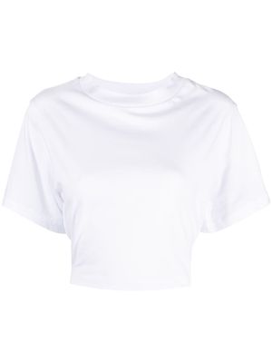 Tela short-sleeve cropped T-shirt - White