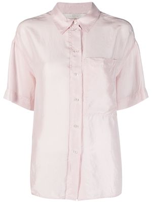 Tela short-sleeve silk shirt - Pink