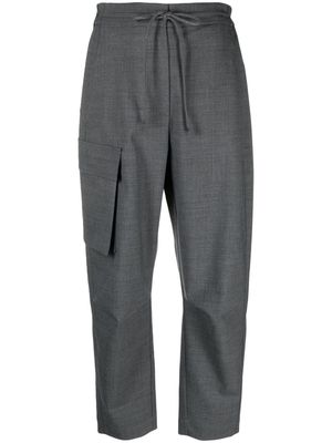Tela straight-leg flannel cargo trousers - Grey