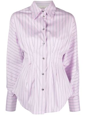 Tela striped cotton shirt - Purple