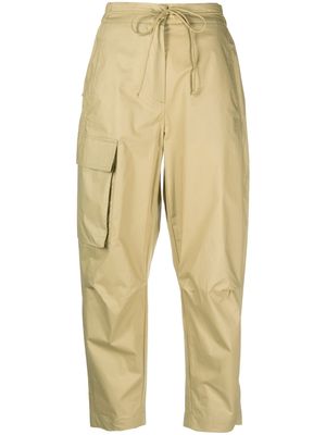 Tela tapered drawstring trousers - Neutrals