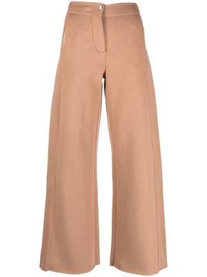 Tela wide-leg tailored trousers - Brown