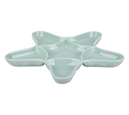 Temp-tations Knotical 14" Divided Starfish Platter