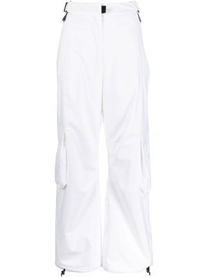 Templa cargo high-waisted track pants - White