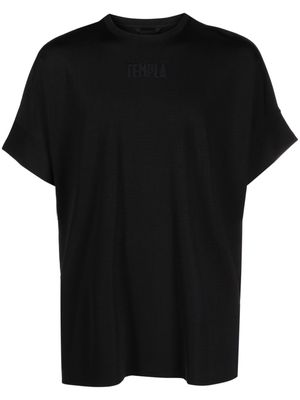 Templa logo-embroidered crew-neck T-shirt - Black