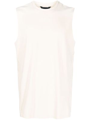 Templa logo-embroidered tank top - Neutrals