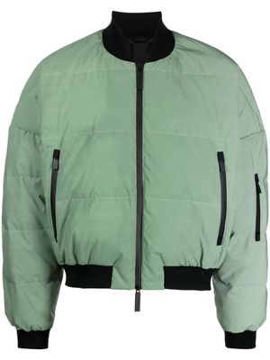 Templa reflective bomber padded jacket - Green