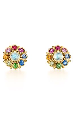 Temple St. Clair Stella Stud Earrings in Gold/Mix