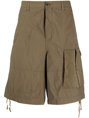 Ten C cargo cotton shorts - Green