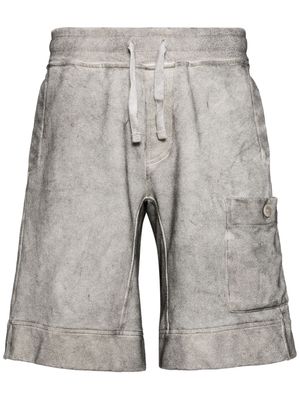 Ten C drawstring cotton track shorts - Grey