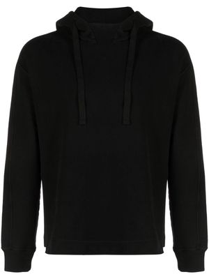 Ten C drop-shoulder cotton hoodie - Black