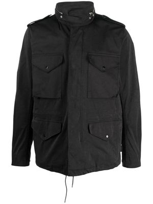 Ten C four-pocket cotton field jacket - Black