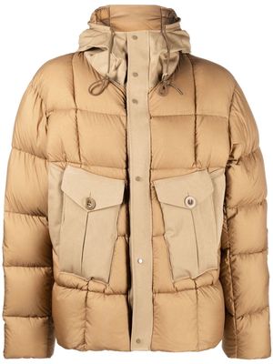 Ten C hooded padded jacket - Neutrals
