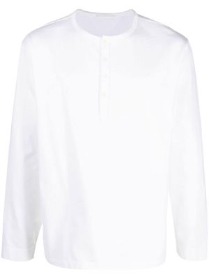 Ten C logo-patch cotton sweatshirt - White