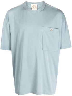 Ten C logo-patch crew-neck T-shirt - Grey